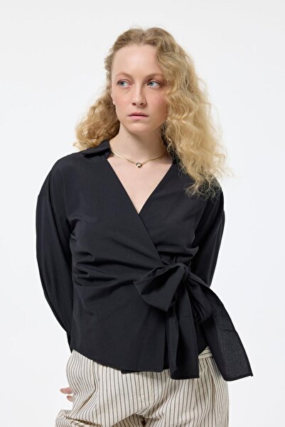 Quzu Kadın Bluz BLZ00130 Siyah