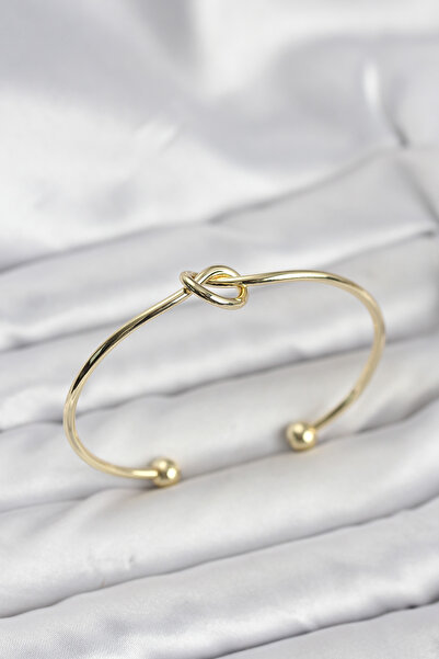 Twin Store Knot Model Brass Gold Color Women's Bracelet