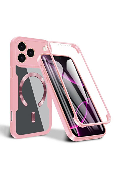 Techsuit Husa 360° iPhone 17 Pro ColorVerse MagSafe, roz