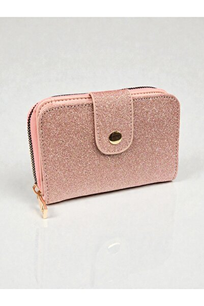 dericom Silvery Silver Women's Mini Wallet – Stylish Wallet with Zippered Coi...