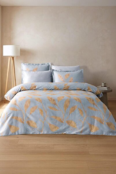 Soley Silver |   100% Cotton Satin Double Duvet Cover Set