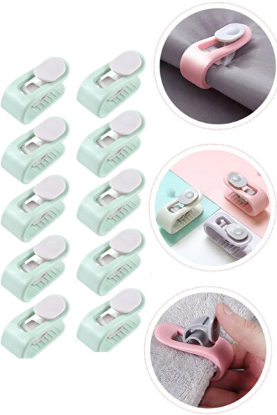 Privo 10 Adet Mandallı Yorgan Sabitleme Klipsi | Nevresim ve Çarşaf Kaydırmaz...