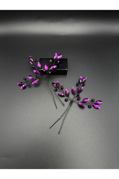 gelinmz Νυφικό κλιπ μαλλιών με λεπτομέρειες από πέρλες και κρύσταλλα – Σετ των 2