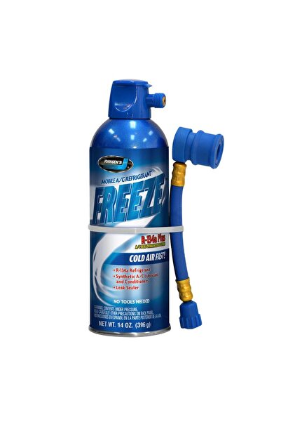 JOHNSEN'S غاز تبريد مكيف الهواء الأوتوماتيكي R 134 A مع معززات، 14 أونصة