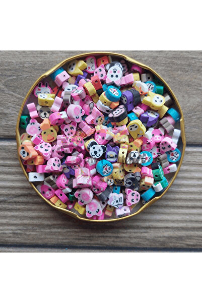 Bonanka 10 adet 1. Kalite Polimer Fimo Boncuk Polimer Kil Boncuk - 021