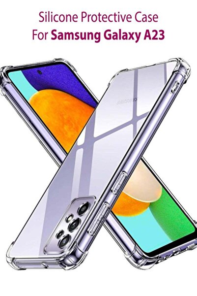 Generic 2 Pack Silicone Protective Case Cover For Samsung Galaxy A23 Transparent