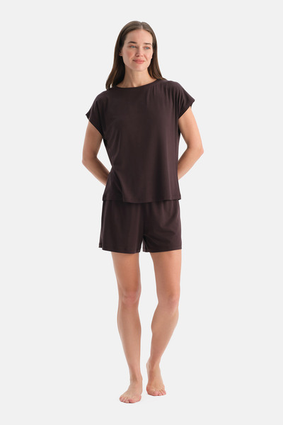 Dagi Kayik Yaka Si̇rovi̇skon Ti̇şöt Şort Takim