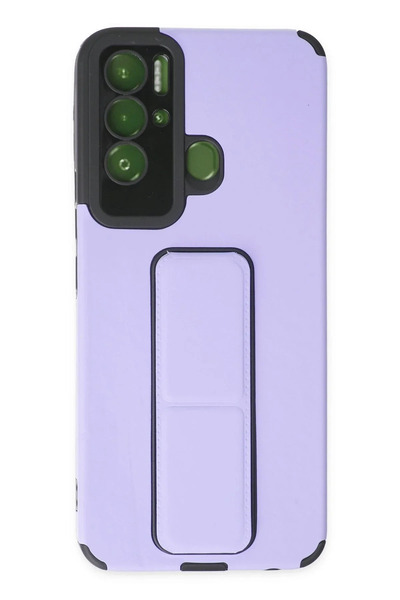 Hulyomer Hub حافظة هوليومر تكنو بوفا نيو ميجا ستاند سيليكون - أرجواني 1185576