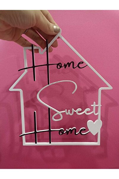 smilechild هدية ديكور للجدار أو الباب مكتوب عليها 'منزل حلو' بحجم 24*21 سم