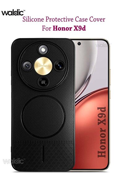 Generic Honor X9d Premium Silicone Protective Back Case Cover - Black