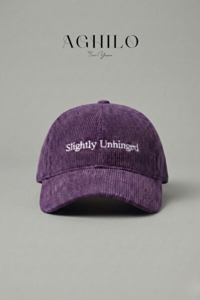 Aghilo Kadife Kep Şapka – Slightly Unhinged / Lightly Unbalanced Embroidered ...