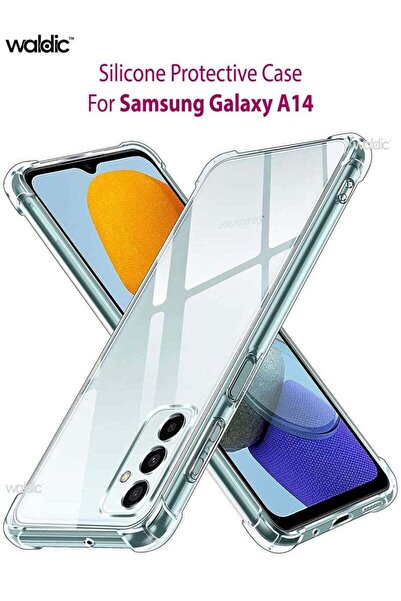 Generic غطاء حماية خلفي من السيليكون لهاتف سامسونج جالاكسي A14 - شفاف