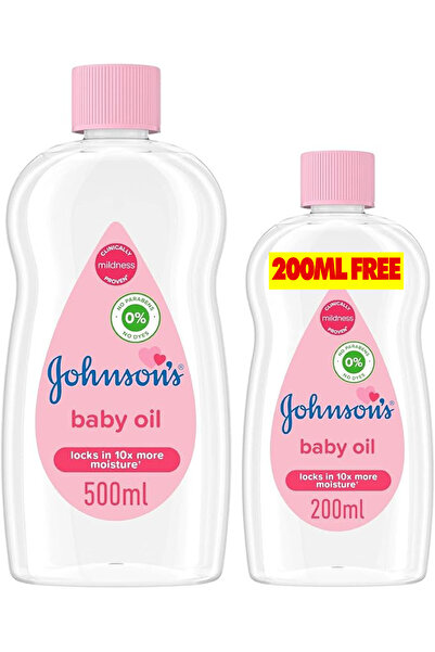 Johnson Baby moisturizing oil, 500ml + 200ml free