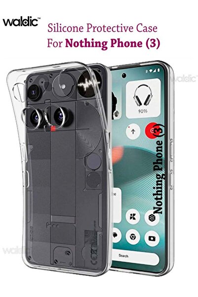 Generic Nothing Phone (3) Premium Silicone Protective Back Case Cover - Clear
