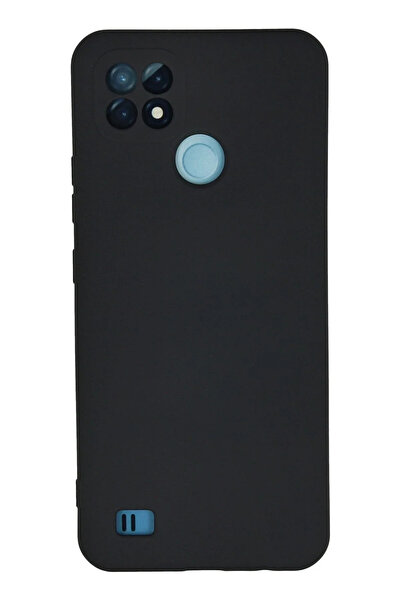 BSN STİL Bsnshop Realme C21 Case Nano Inside Velvet Silicone - Navy Blue 1058986