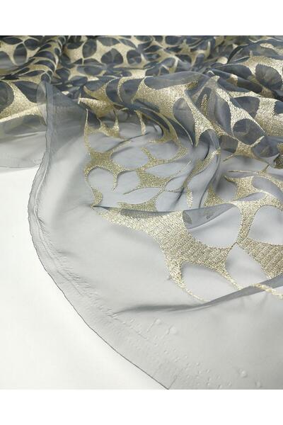 Kumaş Parça قماش تول أورجانزا ذهبي مدخن عرض: 130