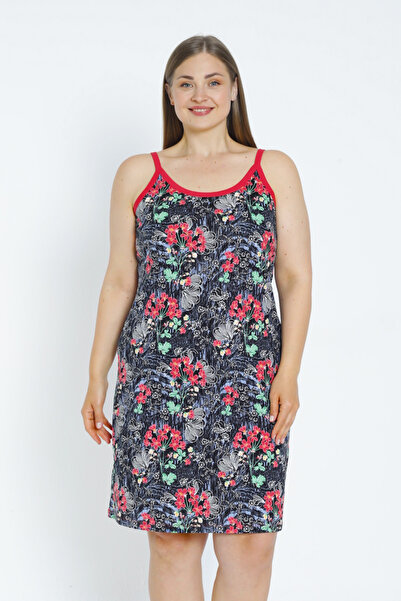 İntensive Καλοκαιρινό γυναικείο φόρεμα από 100% βαμβάκι με μαύρο σχέδιο
