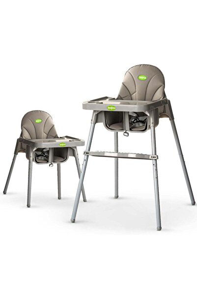 BAYBEE كرسي طعام للأطفال 2 في 1 قابل لتعديل الارتفاع إلى مستويين مع صينية ومس...