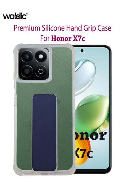 Generic Honor X7c Silicone Protective Back Case Cover - Dark Blue