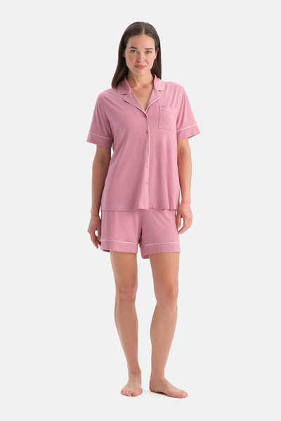 Dagi Biyeli̇ Pamuk Modal Gömlek Şort Takim