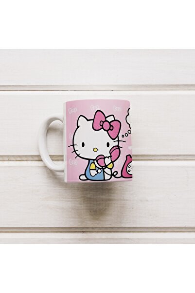 Beramussa Hello Kitty Figürlü 1 Adet Kupa Bardak – Sevimli Karakter Pembe Kal...