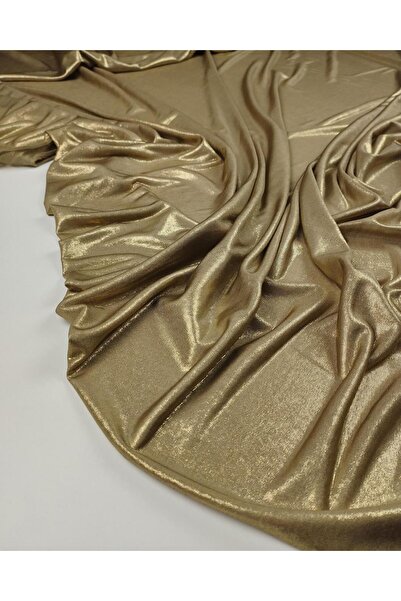 Kumaş Parça Tul din jerseu de culoare cupru auriu Lățime: 140