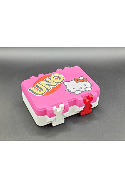 Lades Hello Kitty Temalı UNO Kart Kutusu – Snaplock Aksesuar Saklama