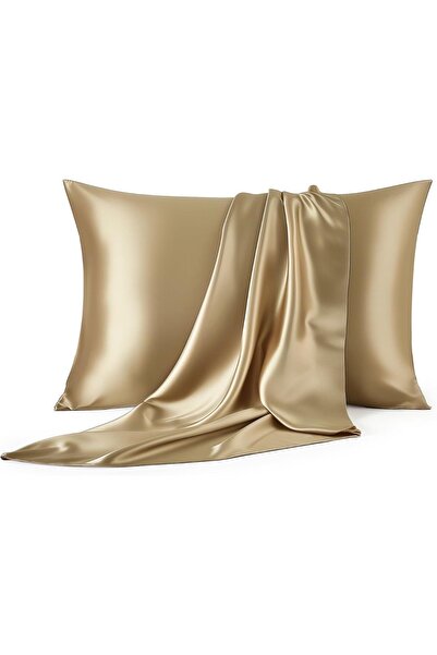 soi home İpek Saten Yastık Kılıfı 2’li | Terletmeyen, Yumuşak Dokulu