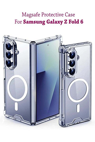 Generic غطاء حماية MagSafe لهاتف سامسونج جالاكسي زد فولد 6 - شفاف