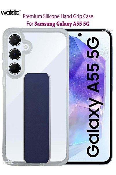Generic Samsung Galaxy A55 5G Silicone Protective Back Case Cover - Dark Blue