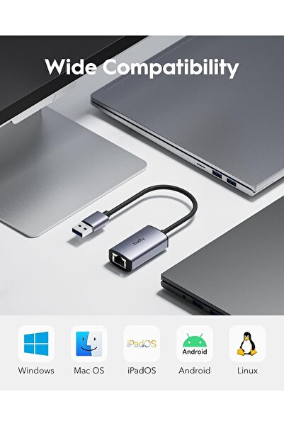 cudy USB-A Ethernet Adapter, USB 3.0 Gigabit Network Adapter