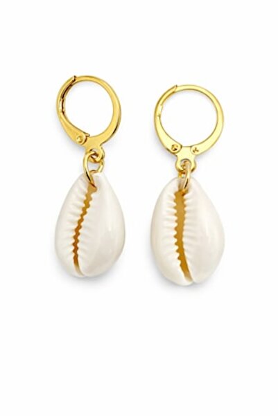 OEM Elegant Shell Pendant Earrings, Gold