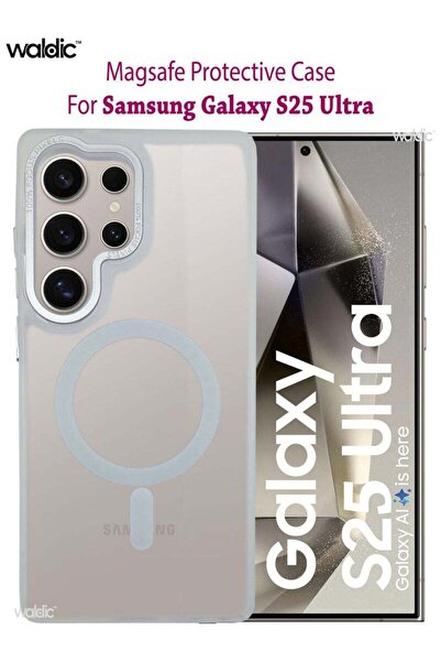 Generic Samsung Galaxy S25 Ultra Magsafe Case Back Case Cover Compatible - White