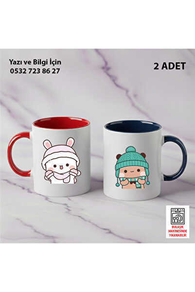 Ceymas Hediyelik 2-Piece Gift Dudububu Valentine's Day Birthday Bubududu Mug ...