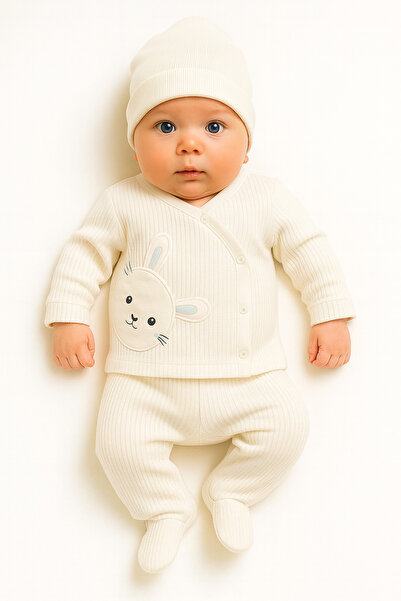 Bebelul Σετ 3 τεμαχίων για μωρά Nana – βαμβακερή μπλούζα, παντελόνι και καπέλ...