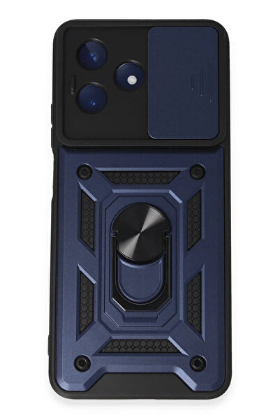 Hulyomer Hub Hulyomer Realme C53 Case Pars Silicone with Lens Ring - Navy Blu...