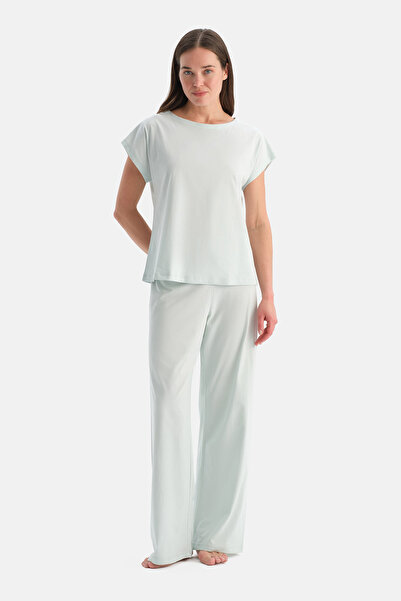 Dagi Kayik Yaka Short Sleeve T-Shirt Pants Set