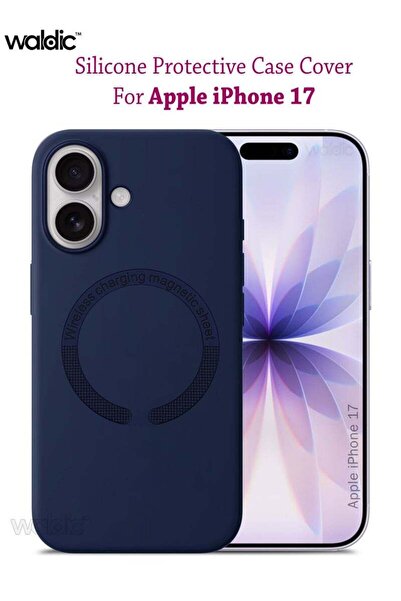 Generic Apple iphone 17 Silicone Magsafe Case Back Case Cover Compatible - Da...