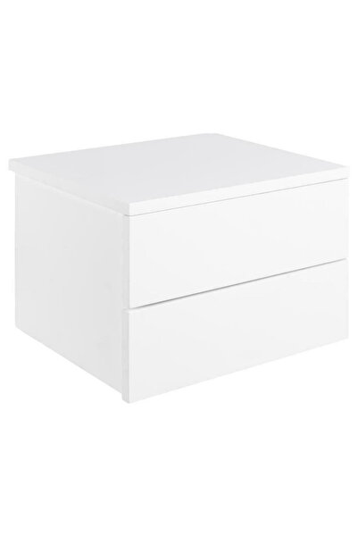 Other Noptieră suspendată mare Avignon din MDF alb, cu 2 sertare