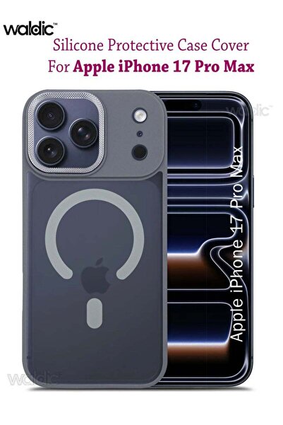 Generic Apple iPhone 17 Pro Max Silicone Magsafe Case Back Case Cover - Grey