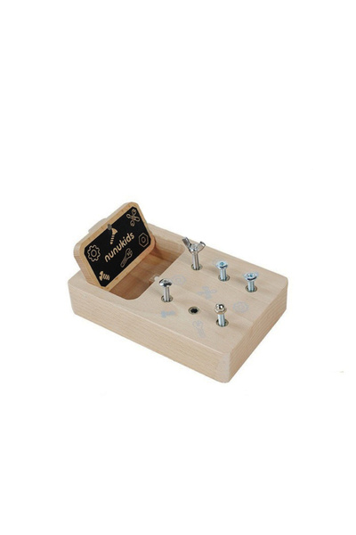 Helga Toys Busy Board Placa cu Suruburi din lemn