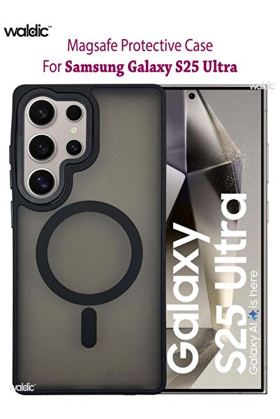 Generic Samsung Galaxy S25 Ultra Magsafe Case Back Case Cover Compatible - Black