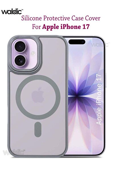 Generic Apple iPhone 17 Silicone Magsafe Case Back Case Cover - Grey