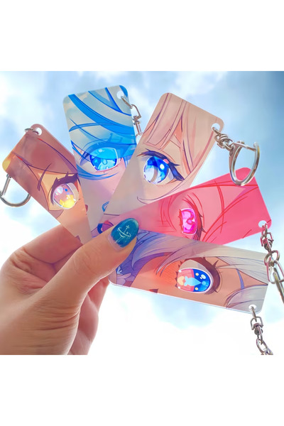 Innovate Store Genshin Impact Anime Keychain Acrylic Transparent Accessory Ra...