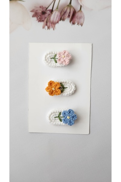 Baby El örgüsü az saçlı bebek tokası antialerjik