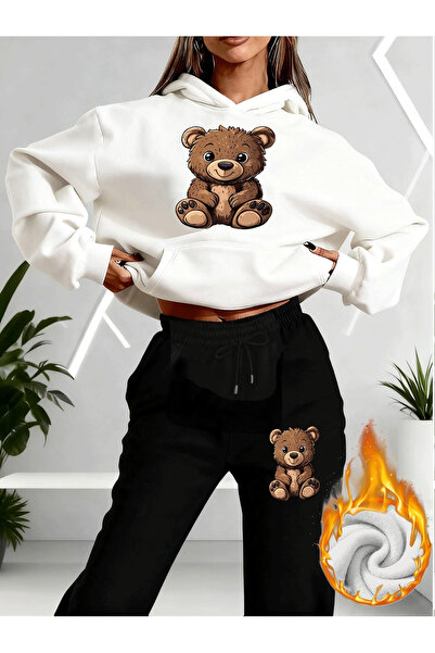 ibibik moda Ayi Printed stylish women's k Hooded tracksuit set - colorful