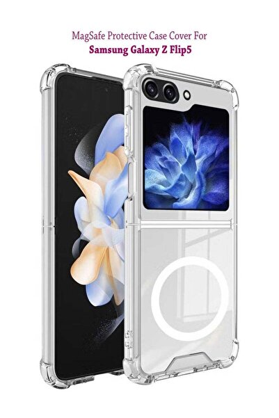 Generic MagSafe Protective Case Cover for Samsung Galaxy Z Flip5 - Clear