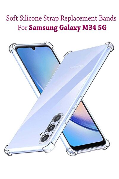 Generic غطاء حماية خلفي شفاف من السيليكون لهاتف سامسونج جالاكسي M34 5G