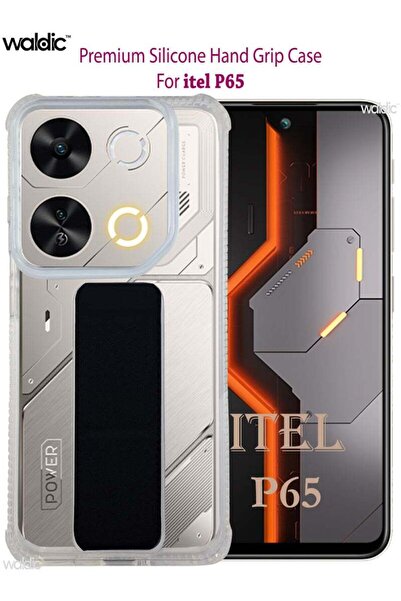 Generic Itel P65 Silicone Protective Back Case Cover - Black