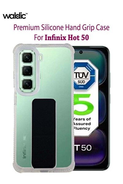 Generic Infinix Hot 50 Silicone Protective Back Case Cover - Black